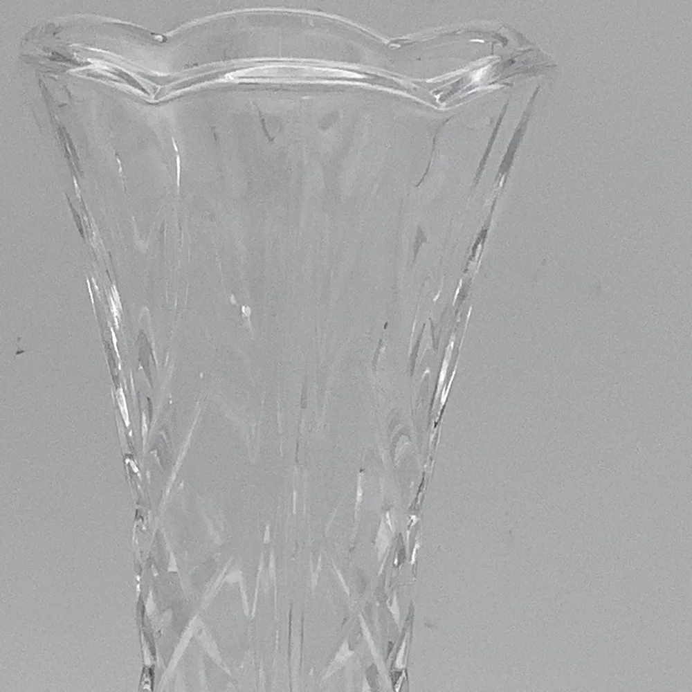 8” Footed Crystal Vase